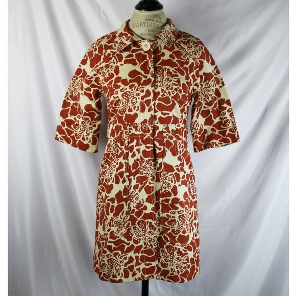 Anthropologie Millard Fillmore Snap Button Coat Pockets - Picture 2 of 12